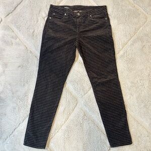 Black and brown patterned skinny fit size 12 women’s pants